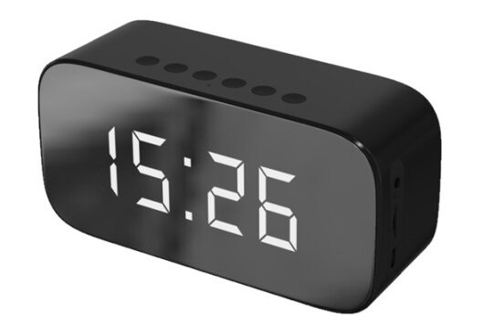 Setty GB-200 vekkerklokke med Bluetooth 5.0, svart