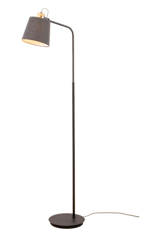 Aneta Lighting Geilo Gulvlampe IP20 Svart/Grå/Treverk 1650617-01-0 1639095-01-0