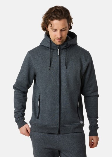 Denim Factory Atlanta Zip Hood Dk. Grey Melange S Hoodies