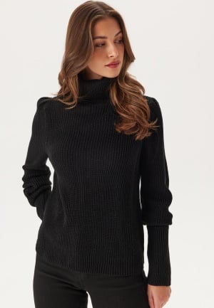 VILA Vilou New Rollneck L/S KNIT TO Black L
