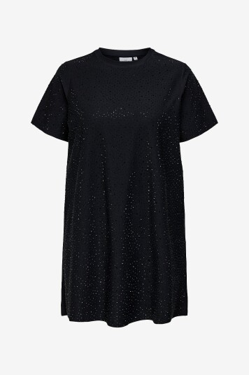 Only Carmakoma Kjole carMalukka Life S/S O neck Abk Svart