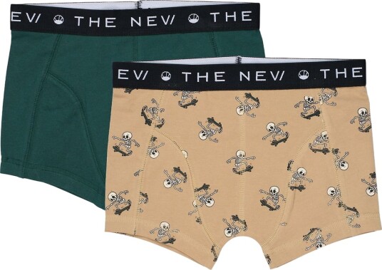 The New Boxershorts 2 pack Det nye June Bug The New 5 6 år (110 116) Boxershorts Armygrønn Beige Brun Grønn