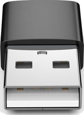 Adapter USB-A (hann) til USB-C (hun) Black Adapter USB-A (hann) til USB-C (hun) Black