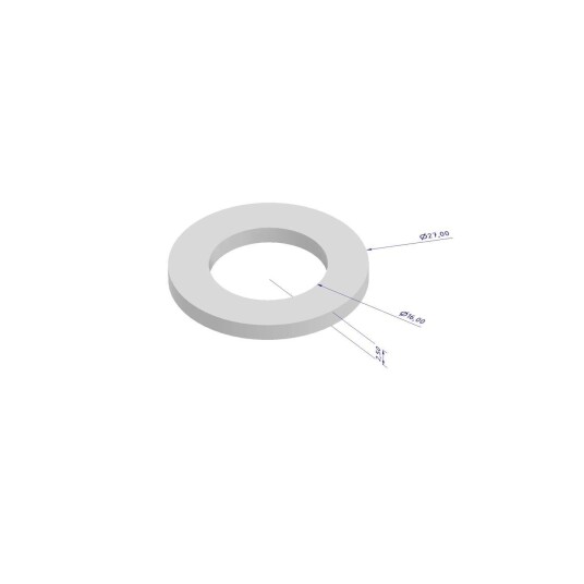 Pakning, 27x16x2.5mm, 2 stk Til Glykolkjøler-fittings Brewtools
