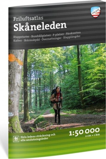 Calazo förlag Friluftsatlas Skåneleden 1:50.000 OneSize, NoColour