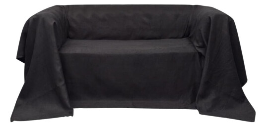 vidaXL Mikro-semsket sofa overtrekk antrasitt 270 x 350 cm