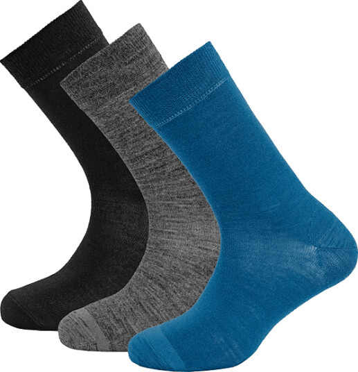 Devold Men's Daily Merino Light Sock 3pk Flood Mix 36-40