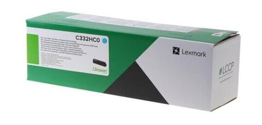 Lexmark C332HC0 / Cyan Return Program Toner - Laser toner Blå Lexmark C332HC0 / Cyan Return Program Toner - Laser toner Blå