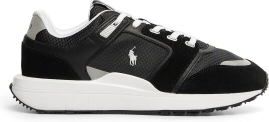 Polo Ralph Lauren Train 89 V2 Suede Paneled Sneaker   BLACK/WHITE   47