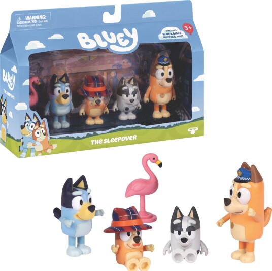 Bluey Figursett Overnatting S15 4-Pakning