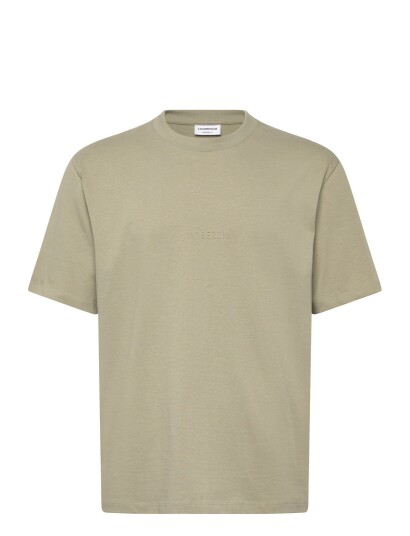 Lindbergh Oversized Brand Carrier Tee S/S Green L Lindbergh Oversized Brand Carrier Tee S/S Green L