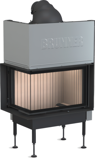Brunner BKH 5.0 (42 66 42) Peisinnsats Svart Venstre hjørne m/ hevedør Brunner BKH 5.0 (42 66 42) Peisinnsats Svart Venstre hjørne m/ hevedør