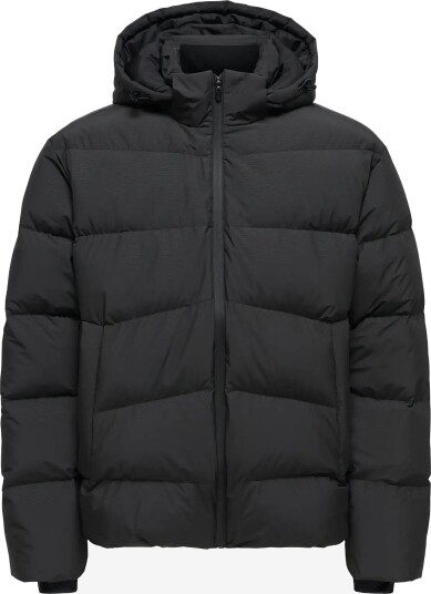 ONLY & SONS Onssatori Down Puffer Jacket Otw   BLACK   M
