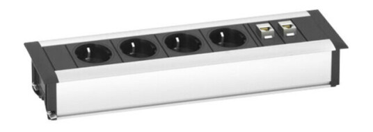 EVOline Frame Dock Data Medium 4xstikk 2x RJ45 Cat.6 - 1504189