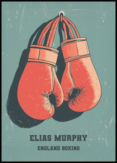 Vintage boxing glove artwork Plakat / 100x150