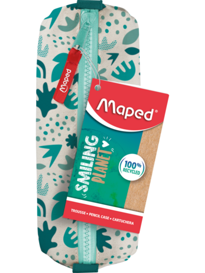 Maped Smiling Planet Pencil case 100% recycled fabric 80%polyester/20%cotton