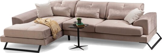 Jaraad Divansofa Høyre Beige/Svart Jaraad Divansofa Høyre Beige/Svart