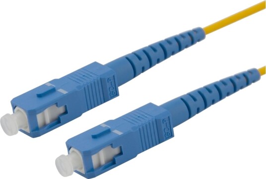 Deltaco Nettverkskabel Sc/Upc Enkeltmodus Hann Til Sc/Upc Enkeltmodus Hann 4 M 4 M Fiberoptisk Simpleks 9 / 125 Micron Os2 Halogenfri G.657A2 Gul