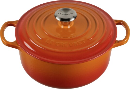Le Creuset Signature Rund St??pejernsgryte 20 cm Oransje