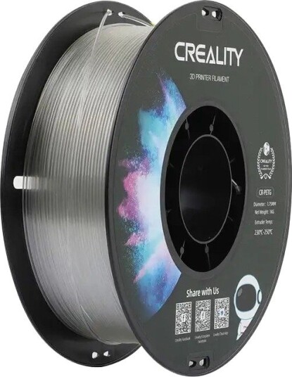 Creality3d Gjennomsiktig 1 Kg Boks Cr-Petg Filament (3D) Creality3d Gjennomsiktig 1 Kg Boks Cr-Petg Filament (3D)