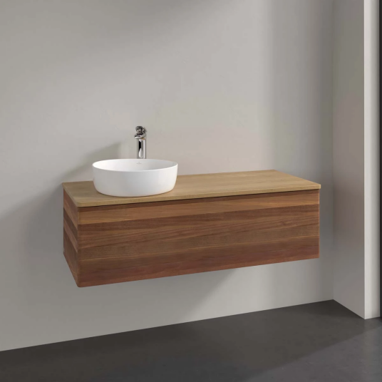 Villeroy & Boch  Antao Servantskap med 1 skuff 120x50x36 cm u/lys Valnøtt/Eik