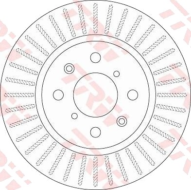 Bremseskive TRW DF6232 Bremseskive TRW DF6232
