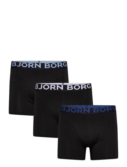 Björn Borg Organic Cotton Stretch Boxer 3P Black L Björn Borg Organic Cotton Stretch Boxer 3P Black L