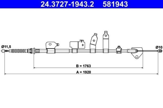 Bremsewire ATE 24.3727 1943.2