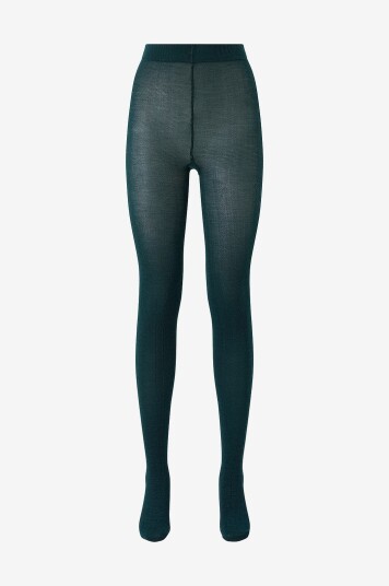 Swedish Stockings Tightser Ylva Fishbone Wool Tights Grønn