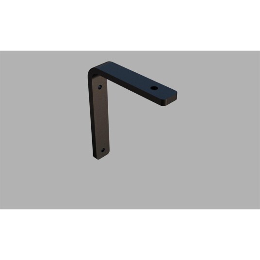 KAGU Flexrail Veggbrakett Sort Enkel Skinne 8mm Stål