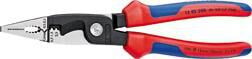 Knipex 200mm Kombitenger for El-installasjon – Stål, Blå/Rød