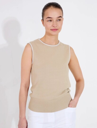 Abacus Lds Niblick Sleeveless Beige L