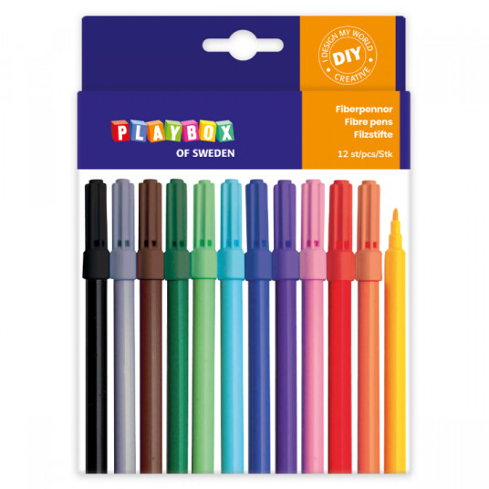 Playbox Fiberspids Smal 12-set