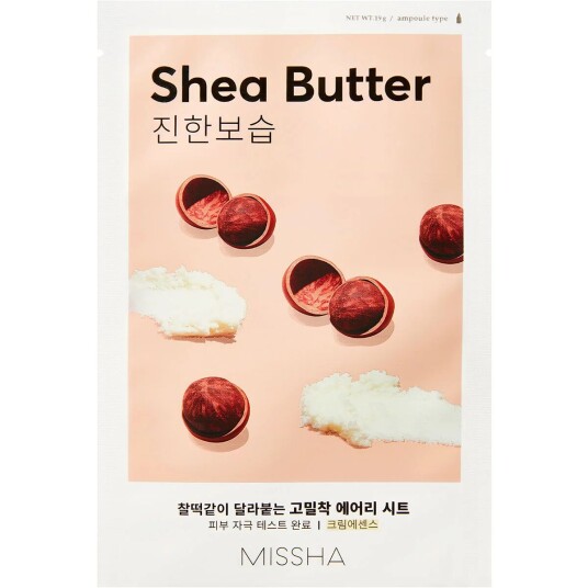 MISSHA Airy Fit Sheet Mask (Shea Butter) 19 g K Beauty Masker