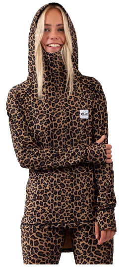 Icecold Hood Top W Leopard XS