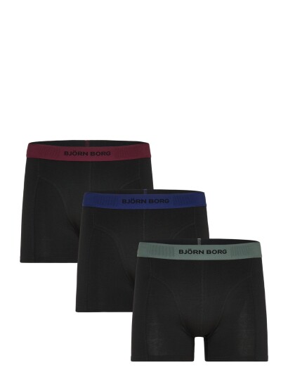 Björn Borg Organic Cotton Stretch Boxer 3P Black XXL Björn Borg Organic Cotton Stretch Boxer 3P Black XXL