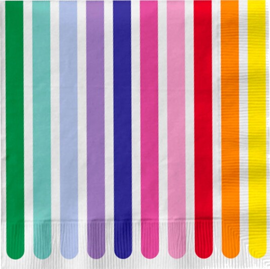 Servietter Stripes   20 pakning
