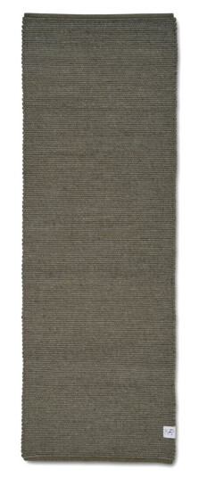 Classic Collection Merino entréteppe Dark green, 80 x 250 cm