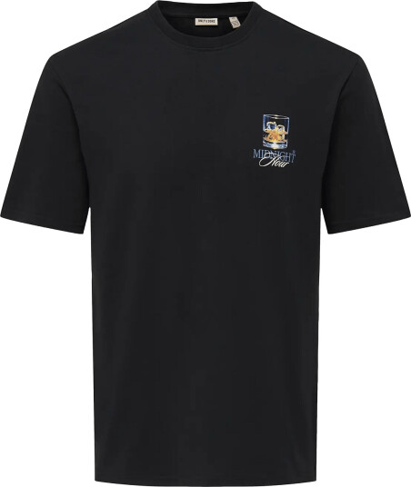 ONLY & SONS Onsfred Negroni Nights Ss Tee Black XS