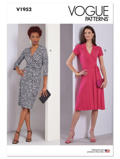 Vogue 1952 - Kjole A5 (6-8-10-12-14)