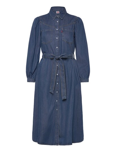Levi"s® Journey Ls Maxi Dress Celestia   Blue   XS