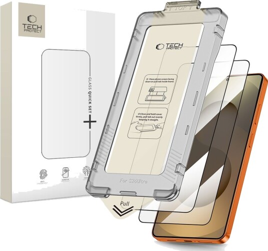 Tech-Protect Quick Set+ Herdet Glass 2-Pack for Samsung Galaxy S26 Ultra - Svart