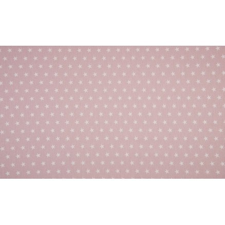Diverse Minimals Bomullspoplin Stoff Print 111 Star Dusty Pink 145cm 50 cm