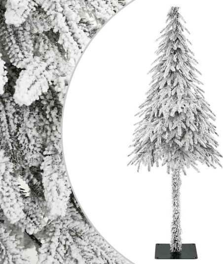 Kunstig juletre Hvit 76 x 76 x 180 cm Plast og metall