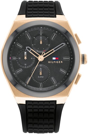 Tommy Hilfiger Herreklokke 1791931 Connor Grå/Gummi Ø44 mm Tommy Hilfiger Herreklokke 1791931 Connor Grå/Gummi Ø44 mm