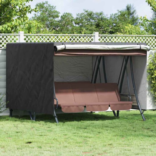  Trekk til utehuske Svart 250 x 250 x 160 cm 600D Oxford Stoff