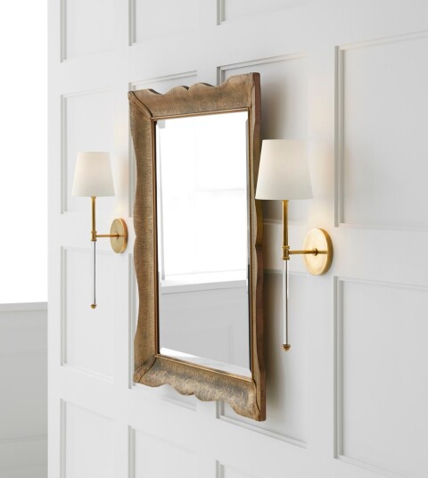 Visual Comfort Camille Sconce Antique Brass