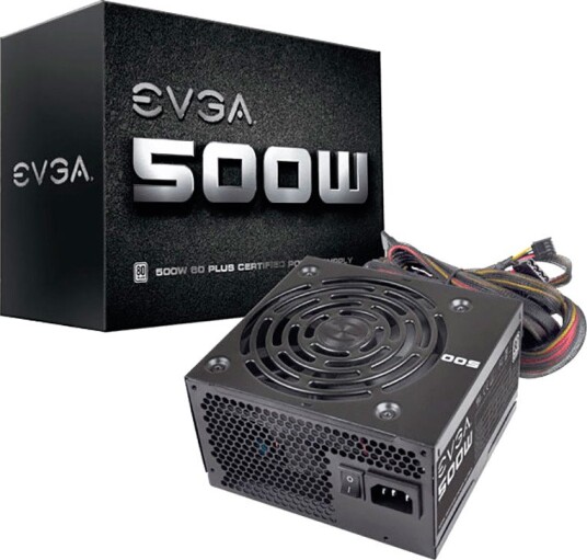 EVGA W2 500W Strømforsyning 80+ Sertifisert