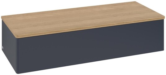Villeroy & Boch Villeroy & Boch Antao Sideskap 120x50x26,8 cm m/lys Blå Matt/Eik
