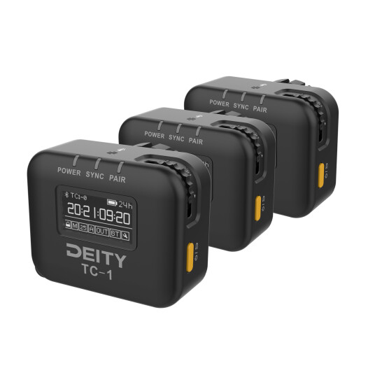 Deity TC-1 Timecode device 3-Pack 3-pk med tidskode generator med kabler Deity TC-1 Timecode device 3-Pack 3-pk med tidskode generator med kabler